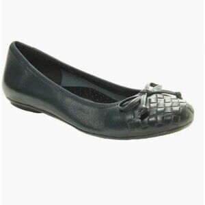 Vaneli Seeley Nappa Navy Flats